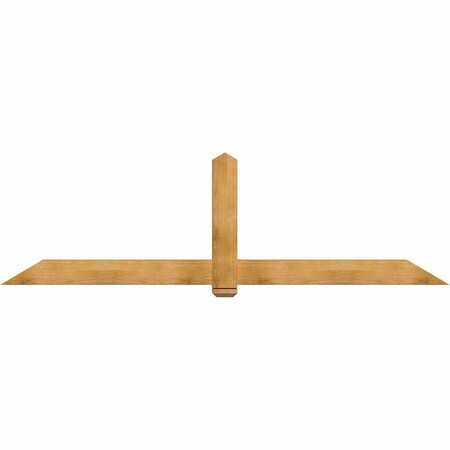 Ekena Millwork Eugene Rough Sawn Timber Gable Bracket, Western Red Cedar, 108"W x 31 1/2"H x 4"D x 6"F, 7/12 Pitch GBW108X31X0406EUG00RWR